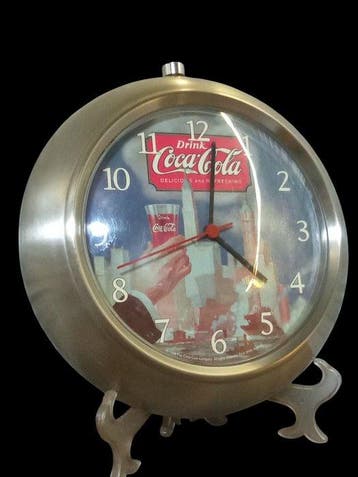 Wandklok - coca cola - Metaal - 1990-2000 - Officiële klok