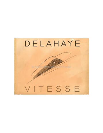 1938 DELAHAYE VITESSE PROGRAMMA BROCHURE FRANS, Nieuw, Author
