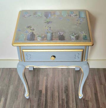 Nachtkastje - Eik - Upcycled, Antiek en Kunst