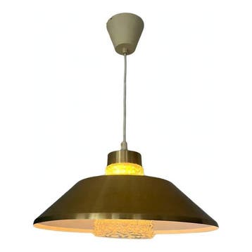 Plafondlamp - Messing, Glas