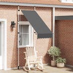 vidaXL Luifel handmatig uittrekbaar 100 cm antraciet, Verzenden, Nieuw