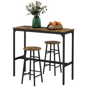 TRUUSK 3-delige Bartafel-set - Bartafel Met 2 Barkrukken - I, Verzenden, Nieuw