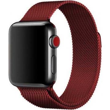 Apple Watch bandje Solaro - milanese - rood - rood / 44 ·, Verzenden, Nieuw