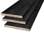 Zweeds rabat zwart gevelbekleding schutting overkapping wand, Doe-het-zelf en Verbouw, Hout en Planken, 25 tot 50 mm, Nieuw, Ophalen of Verzenden