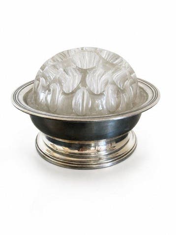 Vaas - .800 zilver - Floral Frog