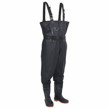 vidaXL Waadpak met laarzen en riem maat 46 zwart, Verzenden, Nieuw