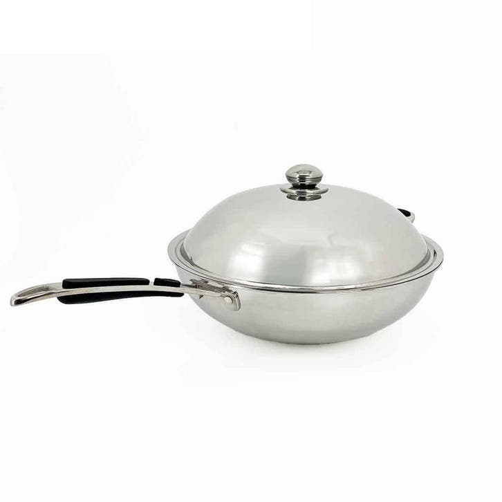 HCB Wokpan - inductie - 36 cm - RVS, Huis en Inrichting, Keuken | Potten en Pannen, Overige typen, Verzenden