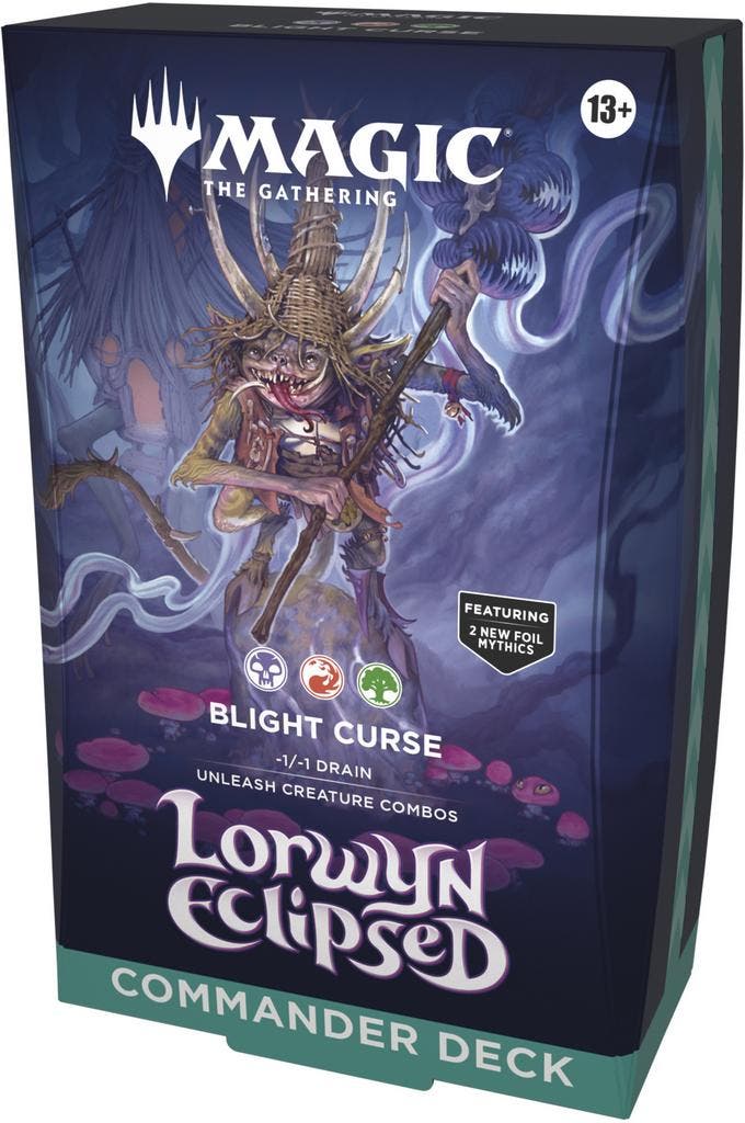 Lorwyn Eclipsed: Blight Curse Commander Deck, Hobby en Vrije tijd, Verzamelkaartspellen | Magic the Gathering, Ophalen of Verzenden