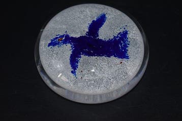 Val Saint Lambert - Presse-papier - oiseau -naif - Kristal