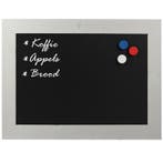 Krijtbord Magnetisch Steigerhout Wit 40x50 cm, Nieuw