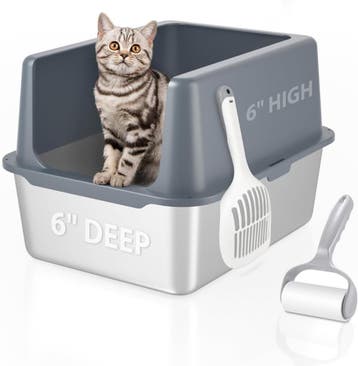 Kattenbak RVS met deksel | Retourdeal 36% Korting, Ophalen of Verzenden, Nieuw, Gesloten