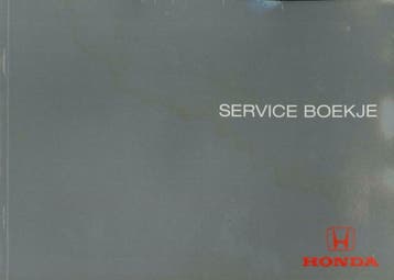 1997 Honda Civic Serviceboekje Nederlands, Verzenden