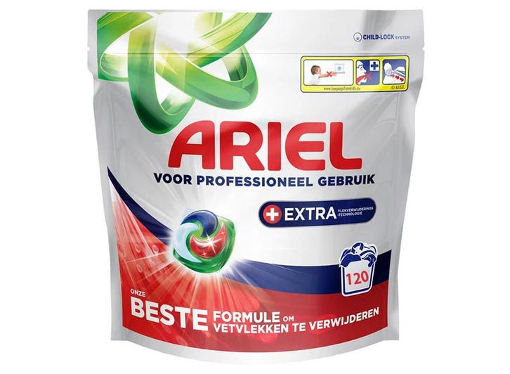 120 Ariel Professional wasmiddel - Pods - Stainbuster, Huis en Inrichting, Schoonmaakartikelen, Verzenden