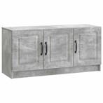vidaXL TV-kast Betongrijs 99 x 34,5 x 47 cm Bewerkt hout, Minder dan 50 cm, Verzenden, Nieuw, Minder dan 100 cm