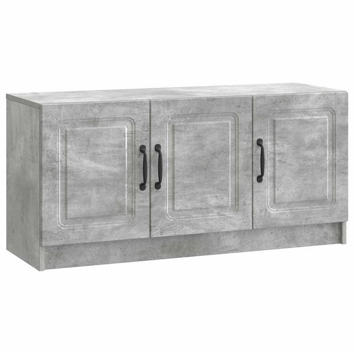 vidaXL TV-kast Betongrijs 99 x 34,5 x 47 cm Bewerkt hout, Huis en Inrichting, Kasten | Televisiemeubels, Nieuw, Minder dan 50 cm