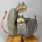Jacek Drzymaa ( XX- XXI) - 2 LARGE CATS - hand made