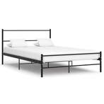 vidaXL Bedframe met hoofdeinde zonder matras 140x200 cm, Huis en Inrichting, Slaapkamer | Bedden, Verzenden, Zwart, 140 cm, 200 cm