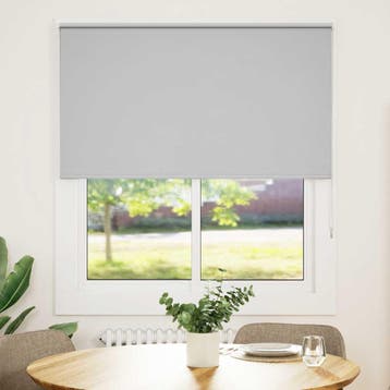 vidaXL Rolgordijn verduisterend 130x130 cm stofbreedte 126,6, Verzenden, Nieuw, Grijs