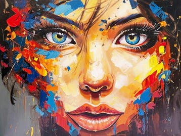 Loïc Tuhal (1962) - Éclats de Beauté – Regard d’Azur _