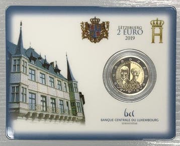 Luxemburg. 2 Euro 2019 Grande Duchesse Charlotte (Zonder