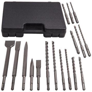 17x Hammer Drill Bits Chisel Bit Fit SDS Plus Groove Conc..., Auto diversen, Verzenden, Nieuw