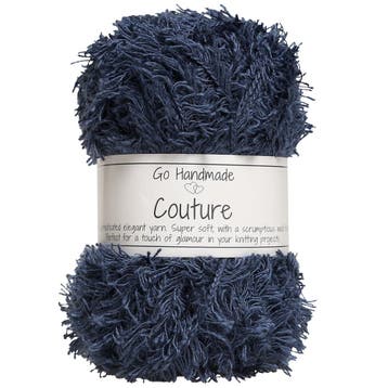Go Handmade Couture - 17410 Dark Navy - Harig Pluchegaren, Ophalen of Verzenden, Nieuw