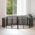 vidaXL Hondenhek 8 pcs Zwart 80 x 60 cm Gegalvaniseerd staal, Verzenden, Nieuw