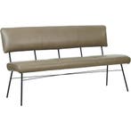 Leren eetkamerbank Solid - Granada Taupe (taupe/bruin) -, Huis en Inrichting, Stoelen, Ophalen of Verzenden, Nieuw, Leer