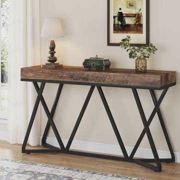 Industriële Console Tafel 140cm - Landelijke Entree Tafel me, Verzenden, Nieuw