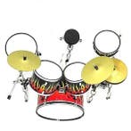 Miniatuur decoratief flames drumstel, Ophalen of Verzenden, Nieuw, Overige typen