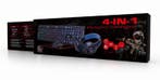 GMB Gaming Kit 4-in-1 Ghost (keyboard+muis+mat+headset), Nieuw