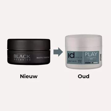 idHAIR Black Xclusive Matte Fiber Wax, Verzenden, Nieuw