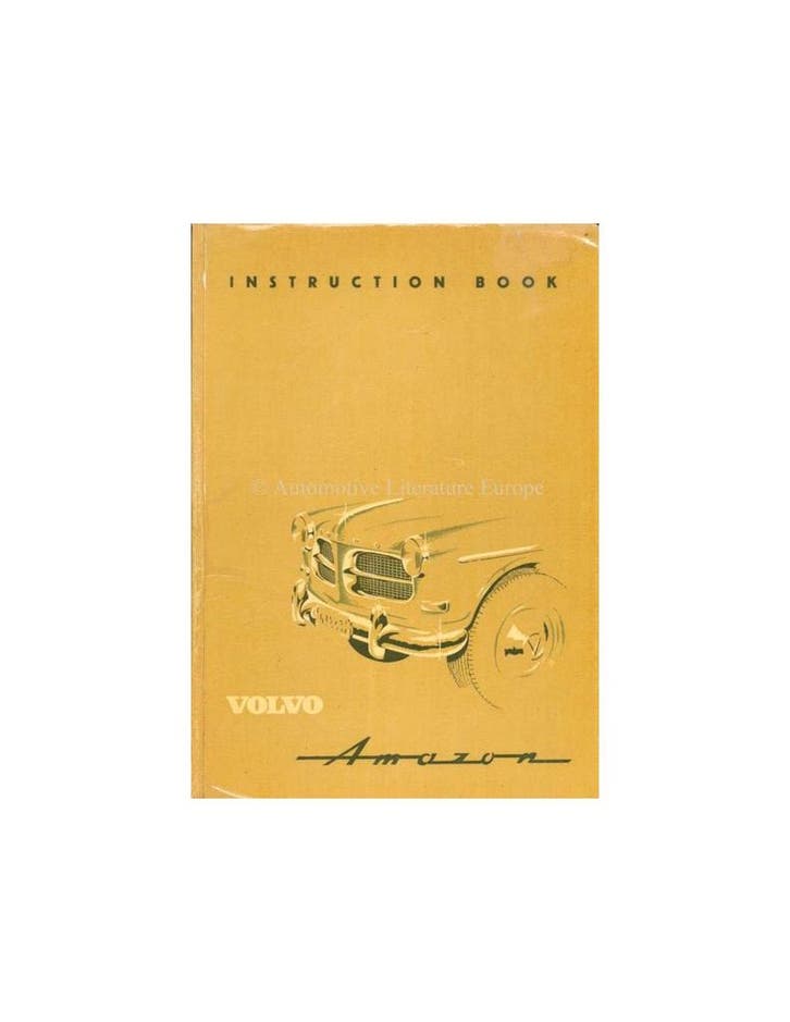1958 VOLVO AMAZON INSTRUCTIEBOEKJE ENGELS, Auto diversen, Handleidingen en Instructieboekjes