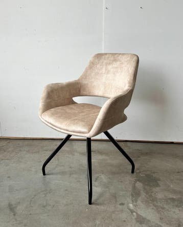 Stoel Capp -  BeigeGestoffeerde stoelen, Ophalen of Verzenden, Nieuw