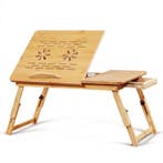 Opvouwbare Laptoptafel Bamboe Bedtafel Schootbureau, Verzenden, Nieuw
