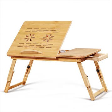 Opvouwbare Laptoptafel Bamboe Bedtafel Schootbureau, Verzenden, Nieuw