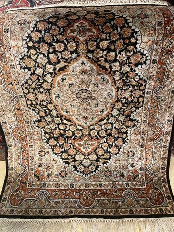 Hereke - Tapijt - 93 cm - 63 cm - Zijden Hereke tapijt, Nieuw