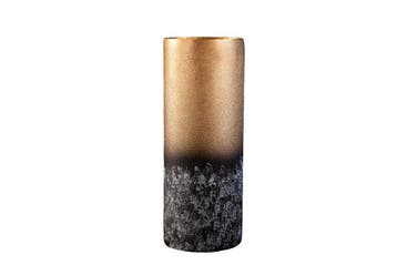 Decoratieve vaas ABSTRACT 40 cm goud metall patina, Huis en Inrichting, Woonaccessoires | Vazen, Ophalen of Verzenden, Nieuw