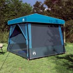 vidaXL Camping Tent Set met dak met opslag 2 pcs Blauw, Verzenden, Nieuw