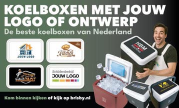 Brisby Koelbox met uw eigen Logo of Foto naar Keuze, Caravans en Kamperen, Verzenden, Nieuw, Koelbox, Koelelement