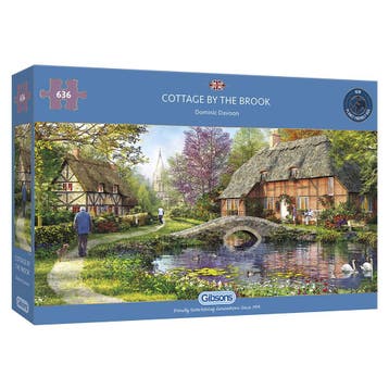Gibsons legpuzzel Cottage by the Br van €15,99 voor €7,99, Ophalen of Verzenden, Nieuw