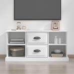 vidaXL Tv-meubel 99,5x35,5x48 cm bewerkt hout wit, Verzenden, Nieuw, 50 tot 100 cm, Minder dan 100 cm
