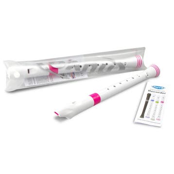 NUVO G300 PK sopraanblokfluit wit-roze Duits systeem met, Ophalen of Verzenden, Nieuw