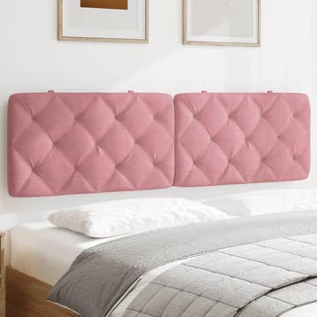 vidaXL Hoofdbordkussen 180 cm fluweel roze, Huis en Inrichting, Verzenden, Nieuw, Stof