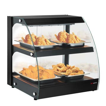 GGM Gastro | Warmhoudvitrine - 650mm - 560W - 2 niveaus - |, Verzenden, Nieuw in verpakking