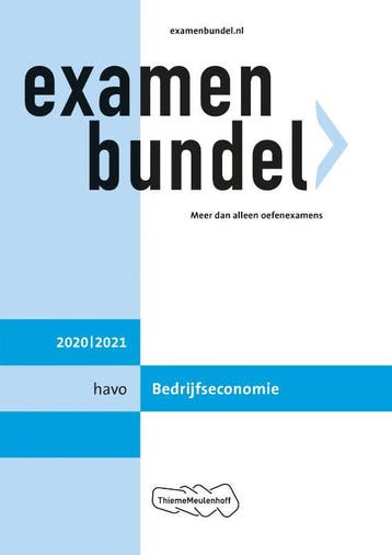 Examenbundel havo Bedrijfseconomie 2020/2021 9789006781311, Boeken, Schoolboeken, Verzenden, Gelezen