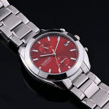 Norton - Silver Voyager GMT - Dual Time - Solid Band -, Nieuw