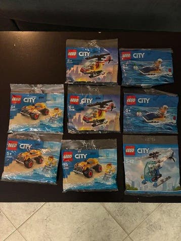 Lego Set - City - LEGO City - Lotto di 8 Polybag Fuori, Nieuw