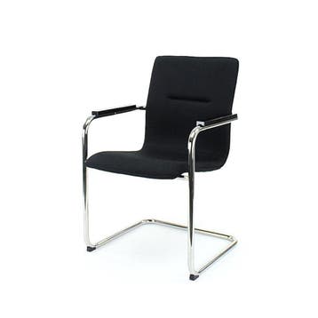 Workliving Vergaderstoel X6 - Comfort Slede Zwart, Verzenden, Nieuw in verpakking