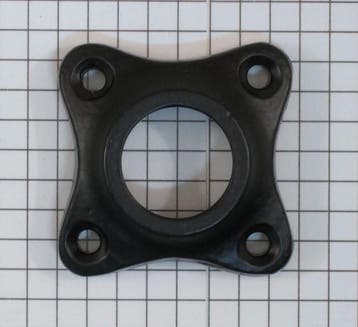 Rozet klaver ijzer zwart gat 18 mm, Verzenden, Nieuw